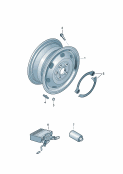 steel rim<br/>for spare wheel